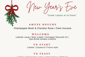 NEW YEAR’S EVE MENU